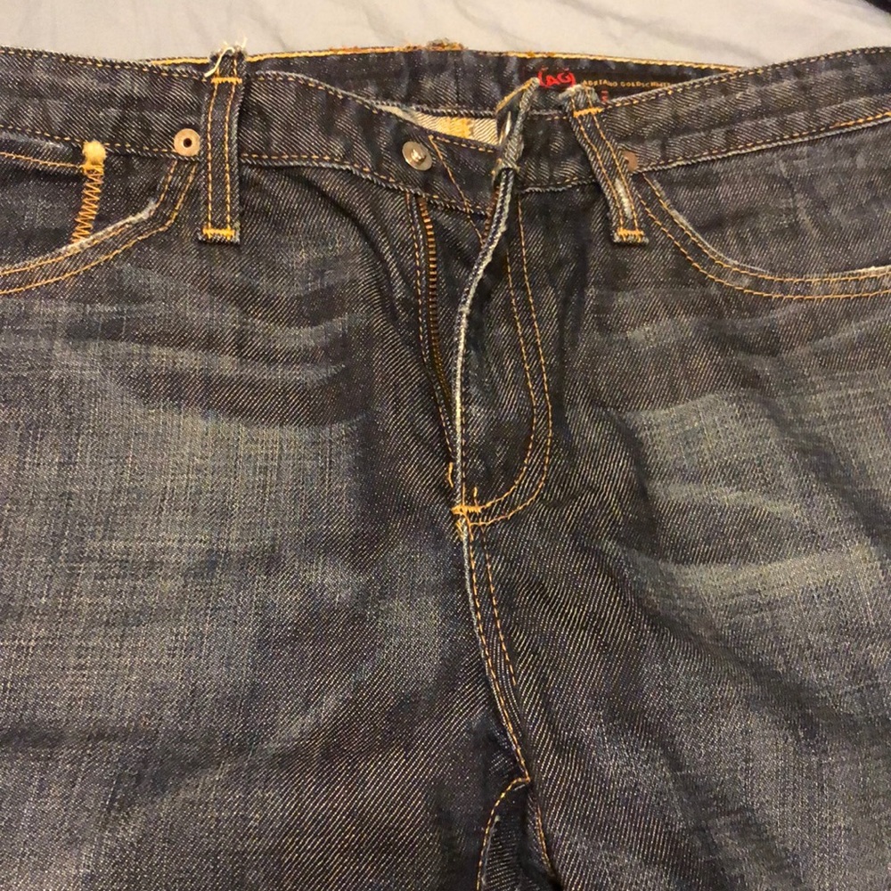 Adriano Goldschmied Straight Leg Gold Stitch Jeans